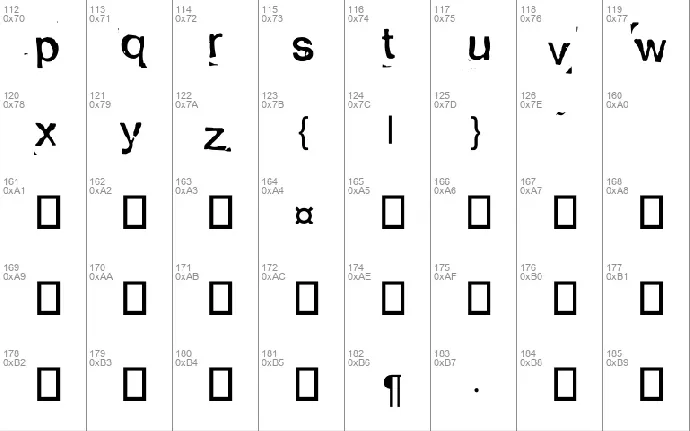 Alexandras Stempelkasten font