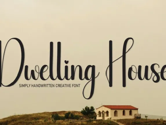 Dwelling House Script font