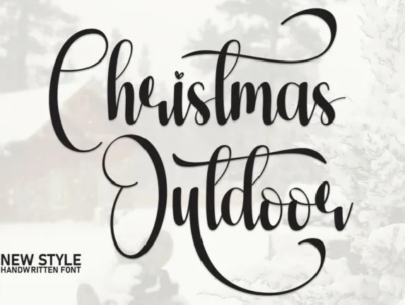 Christmas Outdoor Script font