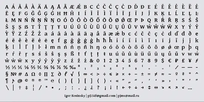 Podlost font