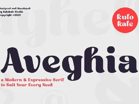 Aveghia font