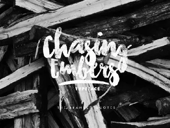 Chasing Embers Typeface font