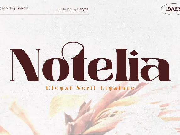 Notelia font