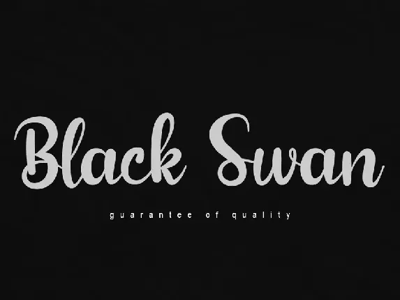 Black Swan font