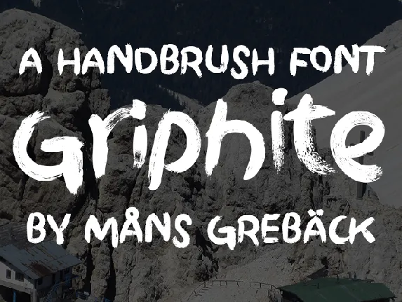 Griphite Drop PERSONAL font