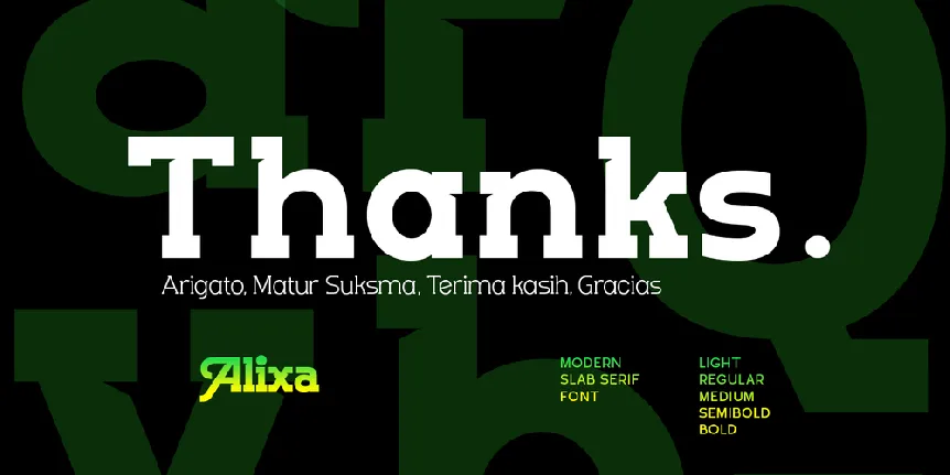 Alixa font