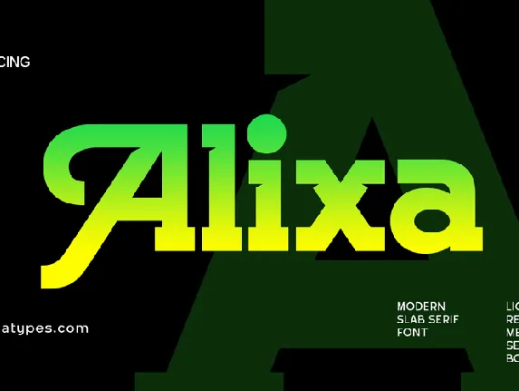 Alixa font