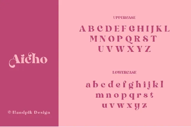 Aicho font