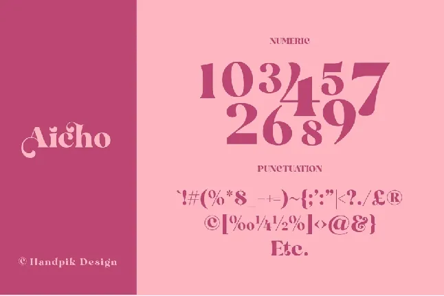 Aicho font