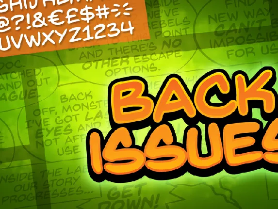 Back Issues BB font