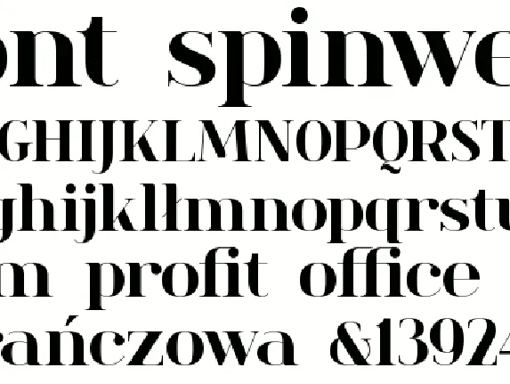 spinwerad font