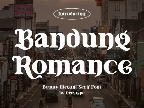 Bandung Romance font