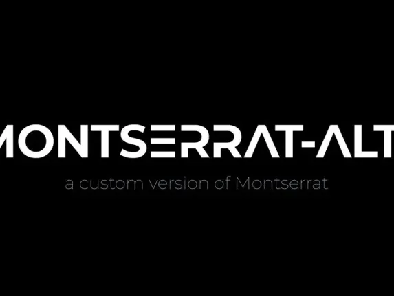 Montserrat-Alt1 font