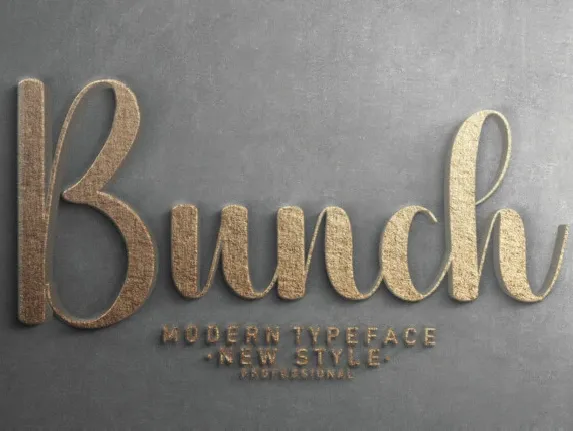 Bunch Script font