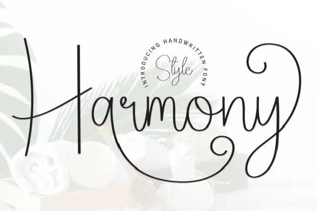 Harmony Script Typeface font