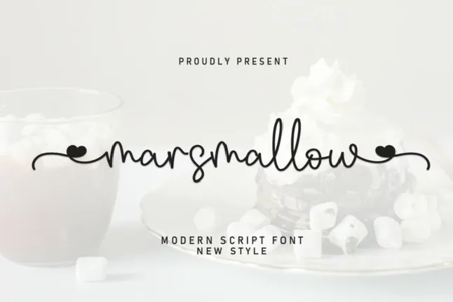 Marsmallow Script font