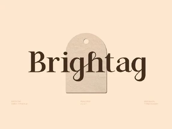 Brightag font