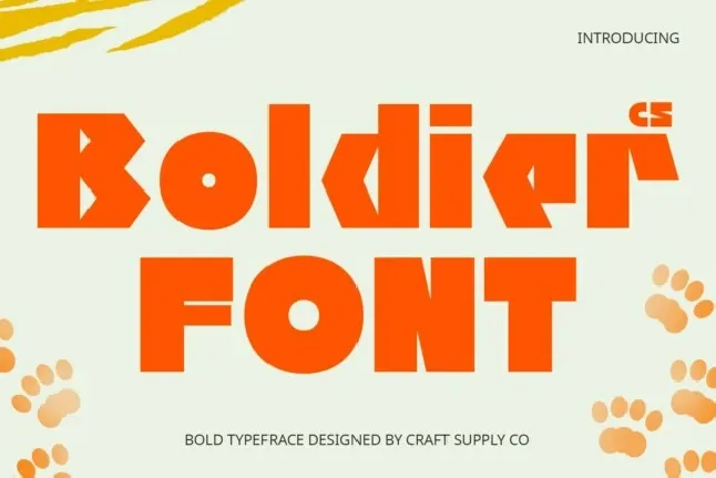 CS Boldier font