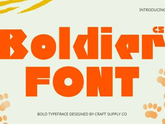 CS Boldier font