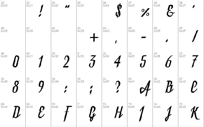 Bukarest Handwriting font