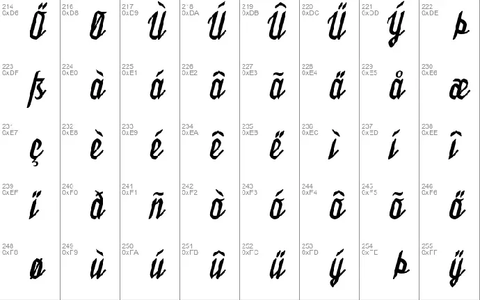 Bukarest Handwriting font