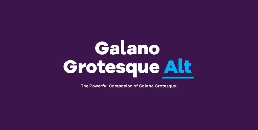 Galano Grotesque font