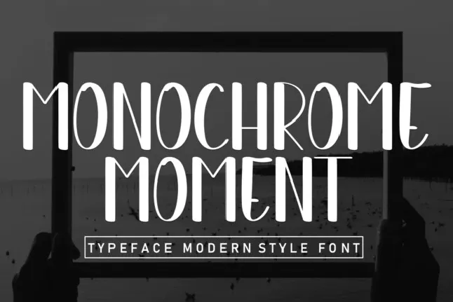 Monochrome Moment Display font