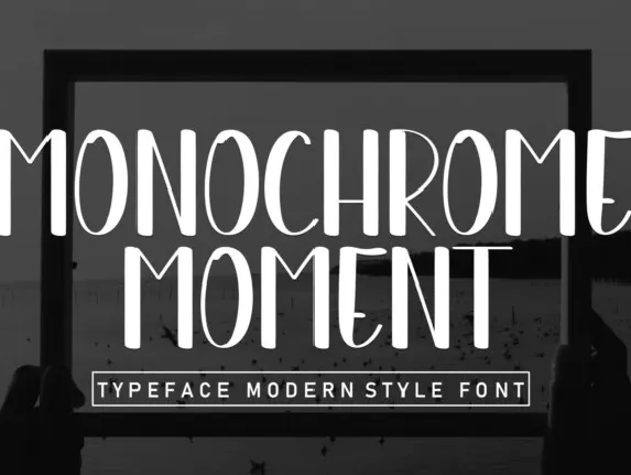 Monochrome Moment Display font