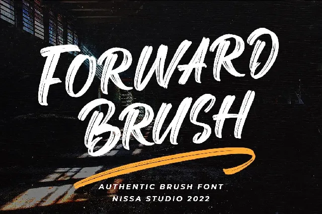 Forward Brush font