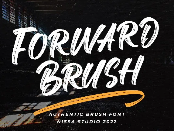 Forward Brush font