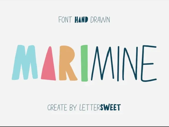 Marimine Display font