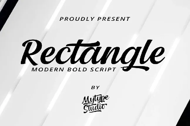 Rectangle font