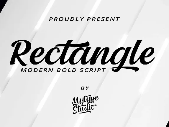 Rectangle font