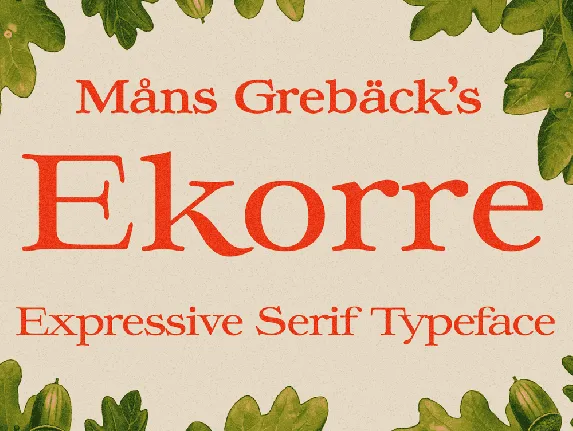 Ekorre PERSONAL USE ONLY font