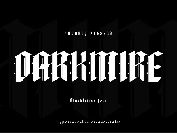 DARKMIRE font