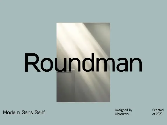 Roundman font