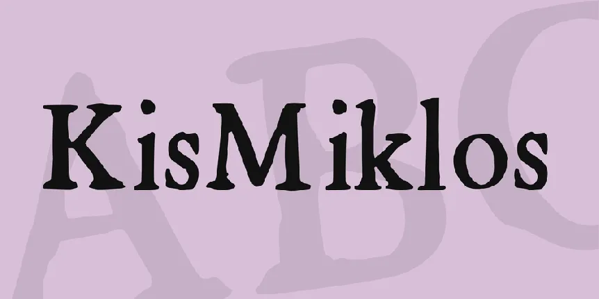 KisMiklos font