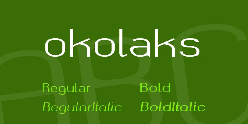 okolaks font