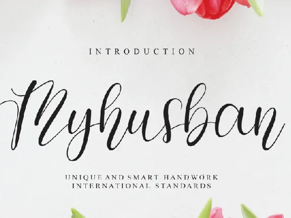 Myhusban font