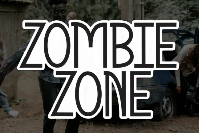 Zombie Zone Display font