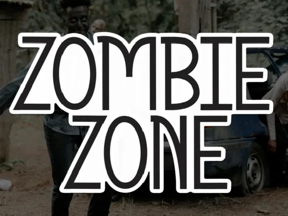 Zombie Zone Display font