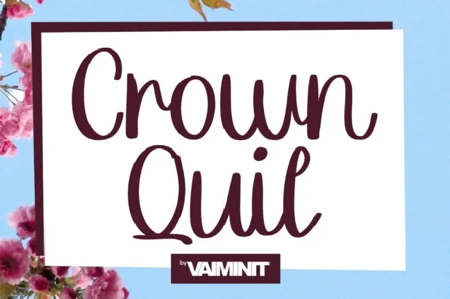 Crown Quil Script font