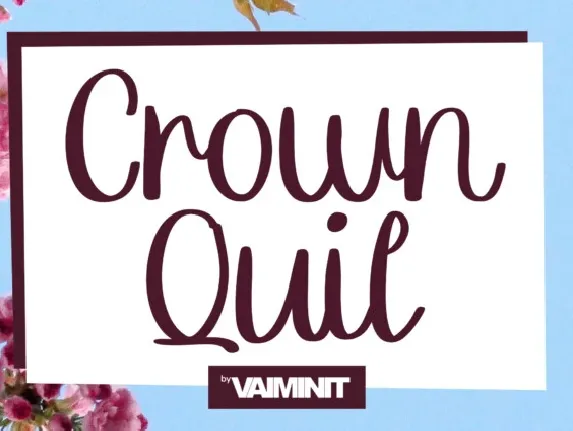 Crown Quil Script font