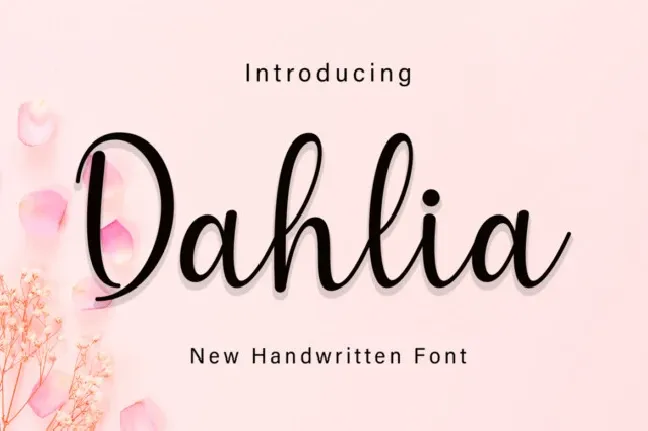 Dahlia Script font