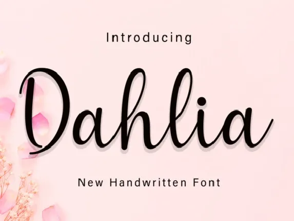 Dahlia Script font