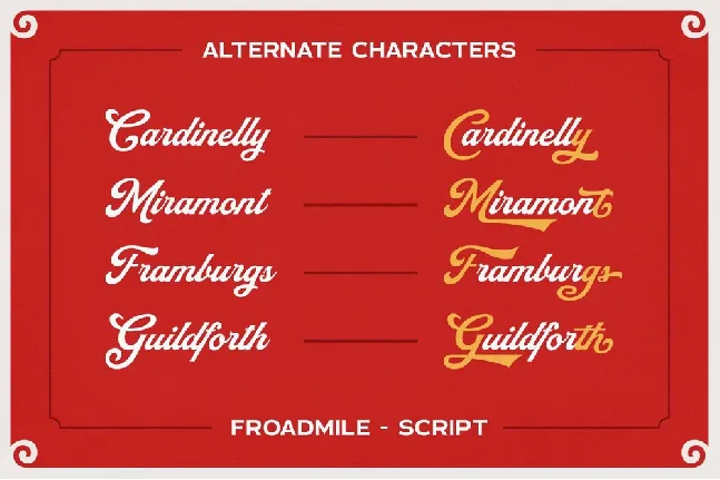 Froadmile font