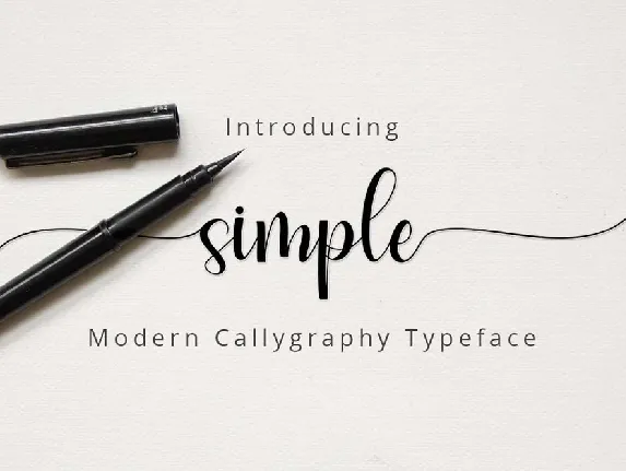 Simple Script font