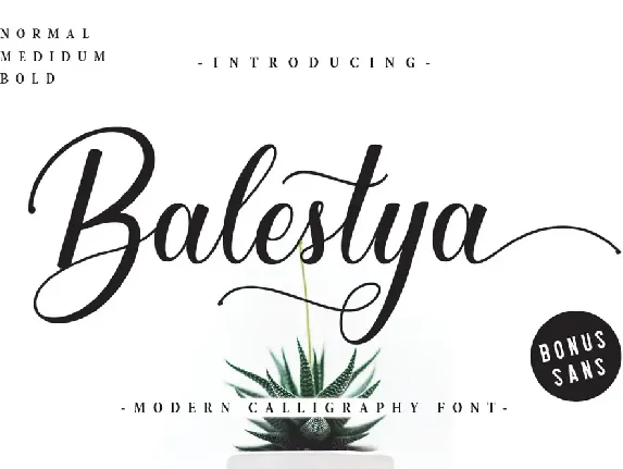 Balestya Medium font