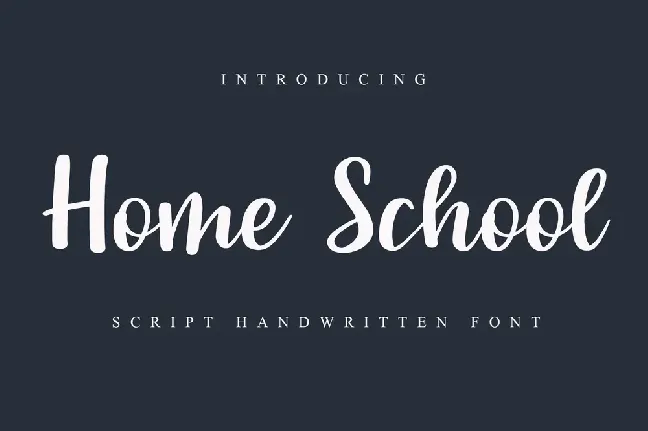 Home School font