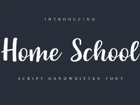 Home School font